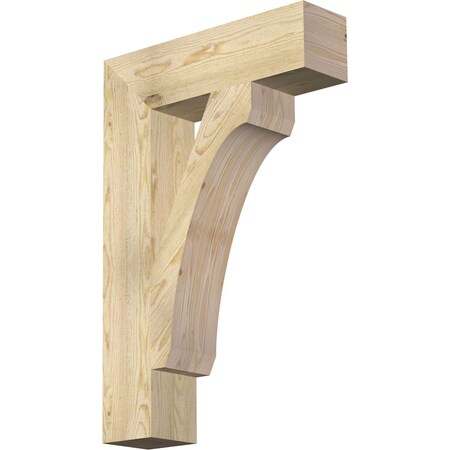 Ekena Millwork Legacy Block Rough Sawn Bracket, Douglas Fir, 6"W x 24"D x 36"H BKT06X24X36LEC05RDF